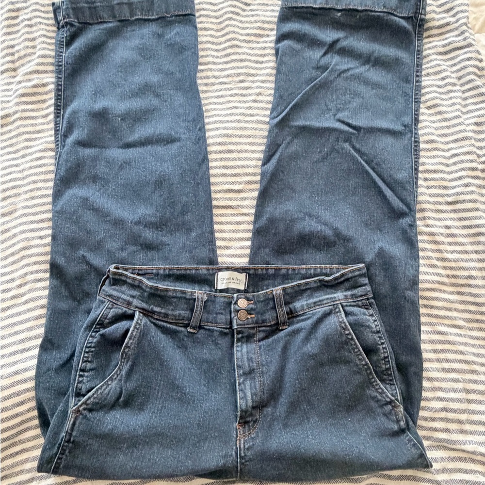 Crown & Ivy Wide-leg Jeans Size 10